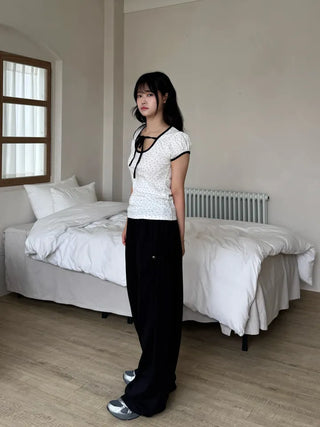 Moya Natural Plain Loose Fit Long Pants