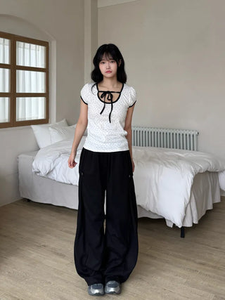 Moya Natural Plain Loose Fit Long Pants