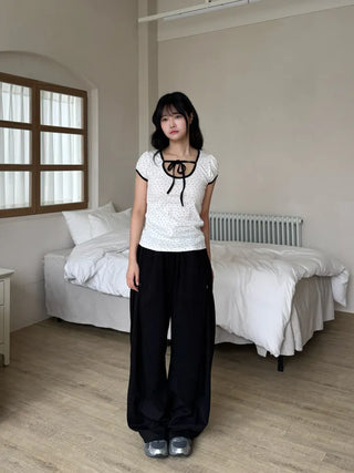 Moya Natural Plain Loose Fit Long Pants