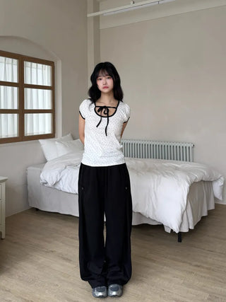 Moya Natural Plain Loose Fit Long Pants