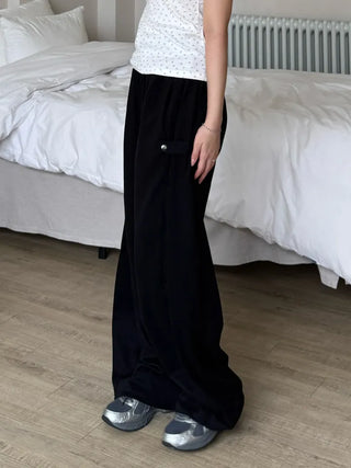 Moya Natural Plain Loose Fit Long Pants