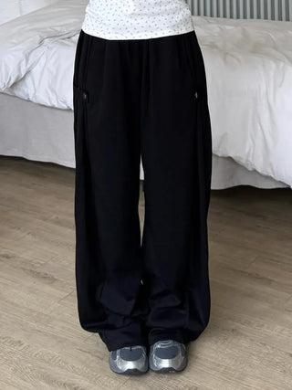 Moya Natural Plain Loose Fit Long Pants
