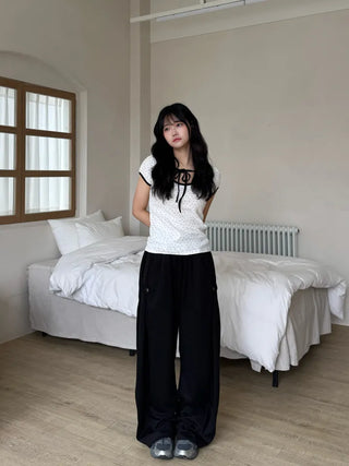 Moya Natural Plain Loose Fit Long Pants