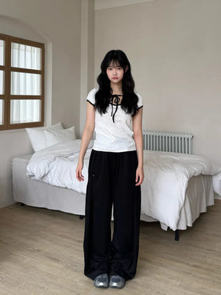 Moya Natural Plain Loose Fit Long Pants