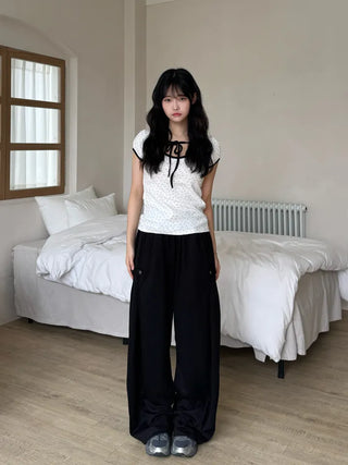 Nay New Basic Flower Short Sleeve T-shirt