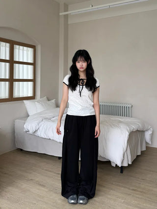 Nay New Basic Flower Short Sleeve T-shirt