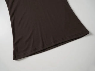Famo New Basic Vintage Short Sleeve T-shirt