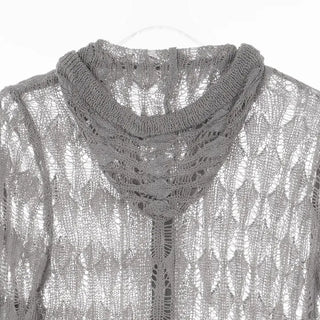 Lusha See-through Two-Way Street Zip-Up Hoodie