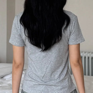 Joa Pure One-piece Cotton Plain Short Sleeve T-shirt
