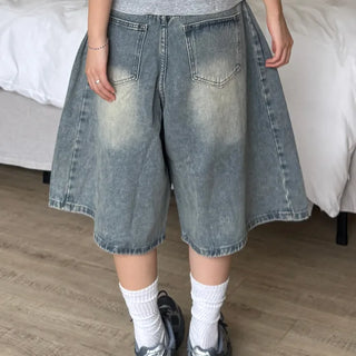 Luna Casual Denim Pocket Shorts