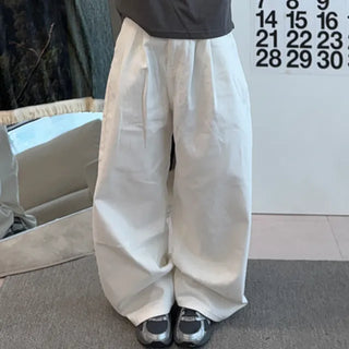 Daily Pants Plain Cotton Long Pants