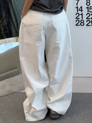 Daily Pants Plain Cotton Long Pants