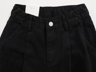 Eno One-Pintuck Wide Cotton Long Pants