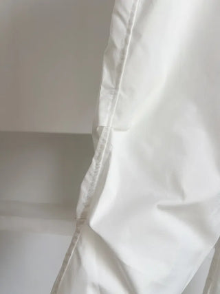 Nylon shooting cargo skirt pintuck pants