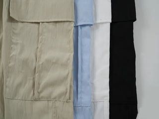 Summer Nylon Cargo Pocket Pants