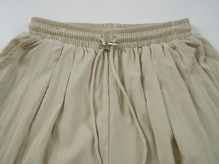 Summer Nylon Cargo Pocket Pants