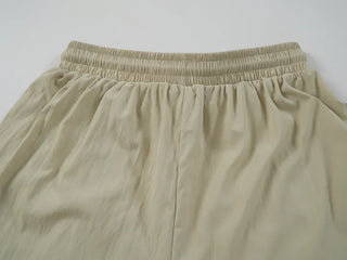 Summer Nylon Cargo Pocket Pants