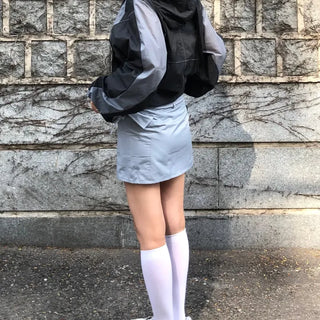 Robe Pocket Cargo Ribbon Mini Skirt
