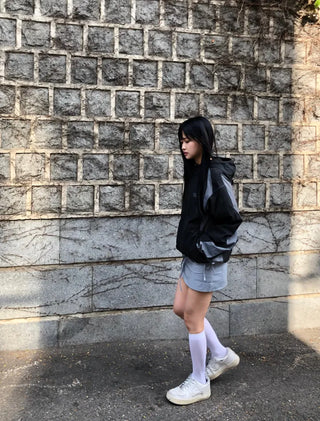 Robe Pocket Cargo Ribbon Mini Skirt