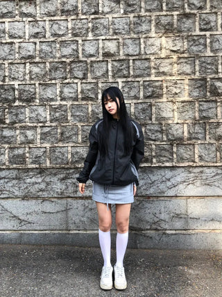 Robe Pocket Cargo Ribbon Mini Skirt