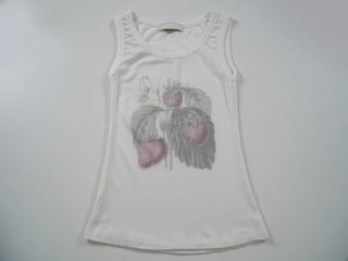 Basic graphic sleeveless top