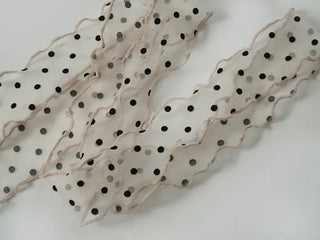 Mesh polka dot halterneck layered sleeveless top