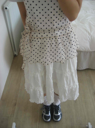 Midi frill tiered skirt