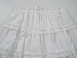 Midi frill tiered skirt