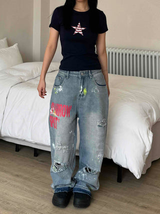 Vintage Star Graphic Basic Short Sleeve