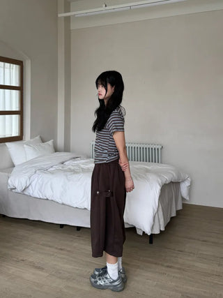 Dilo Casual Plain Wide Short Pants