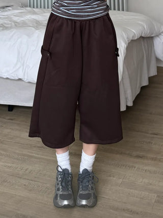 Dilo Casual Plain Wide Short Pants