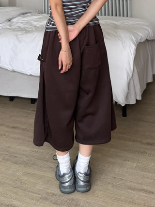 Dilo Casual Plain Wide Short Pants