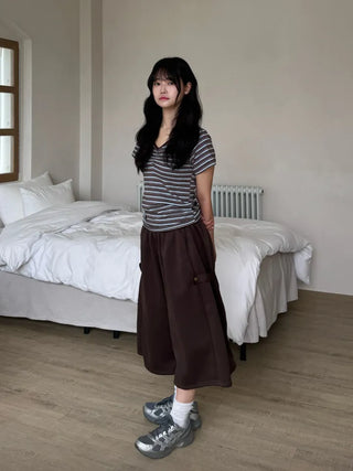 Dilo Casual Plain Wide Short Pants