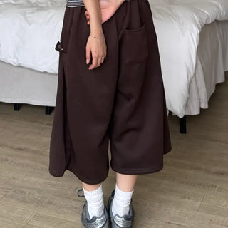 Dilo Casual Plain Wide Short Pants