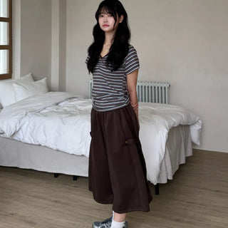 Dilo Casual Plain Wide Short Pants
