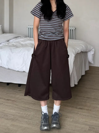 Dilo Casual Plain Wide Short Pants