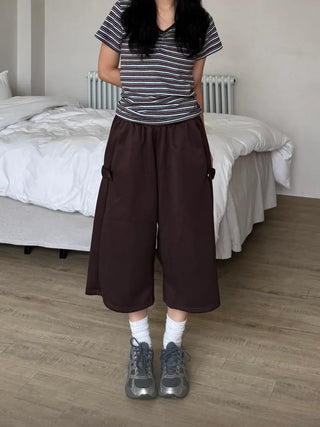 Dilo Casual Plain Wide Short Pants