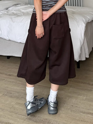 Dilo Casual Plain Wide Short Pants