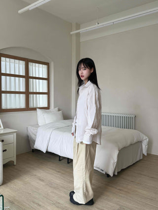 Pure Oversized Striped Shirt