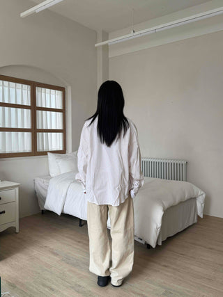 Pure Oversized Striped Shirt