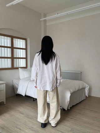 Pure Oversized Striped Shirt
