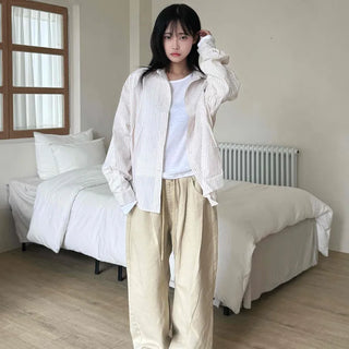 Pure Oversized Striped Shirt