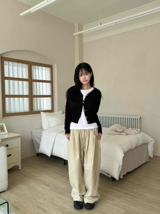 Daily Wool/Wool V-Neck Cardigan