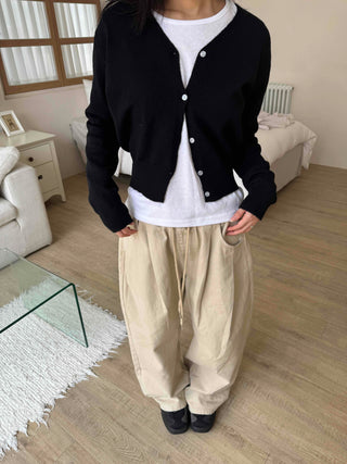 Daily Wool/Wool V-Neck Cardigan