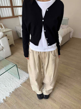 Daily Wool/Wool V-Neck Cardigan