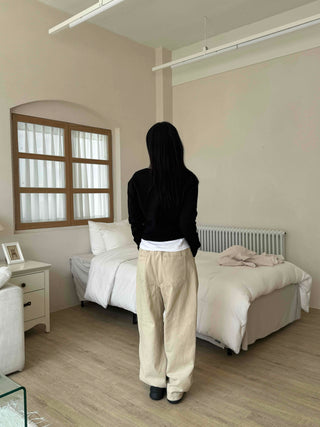 Daily Wool/Wool V-Neck Cardigan