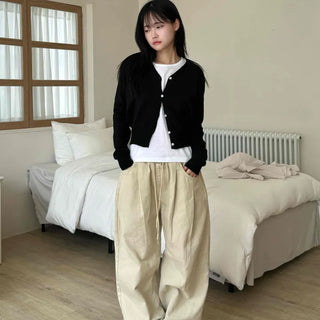 Daily Wool/Wool V-Neck Cardigan