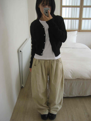 Daily Wool/Wool V-Neck Cardigan