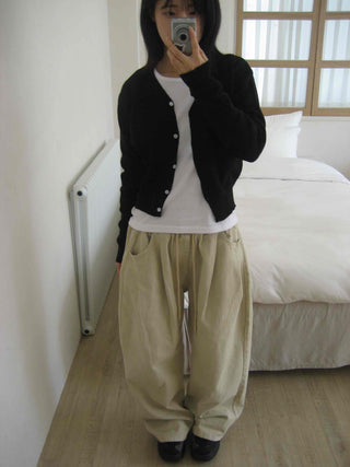 Daily Wool/Wool V-Neck Cardigan