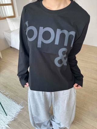 Daily Semi-Crop Printed Long Sleeve T-shirt